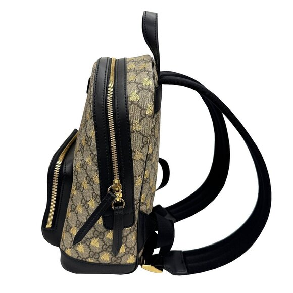 GUCCI Beige Coated Canvas Backpack - Picture 4 of 10